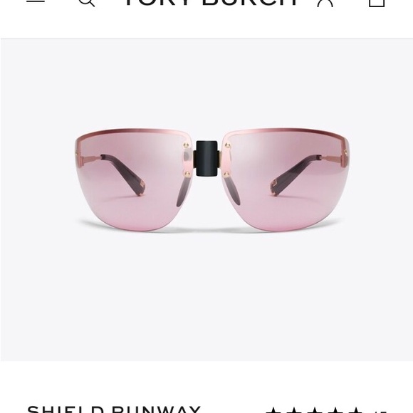 Tory Burch Accessories - NWT Tory Burch Pink Shield Runway Sunglasses